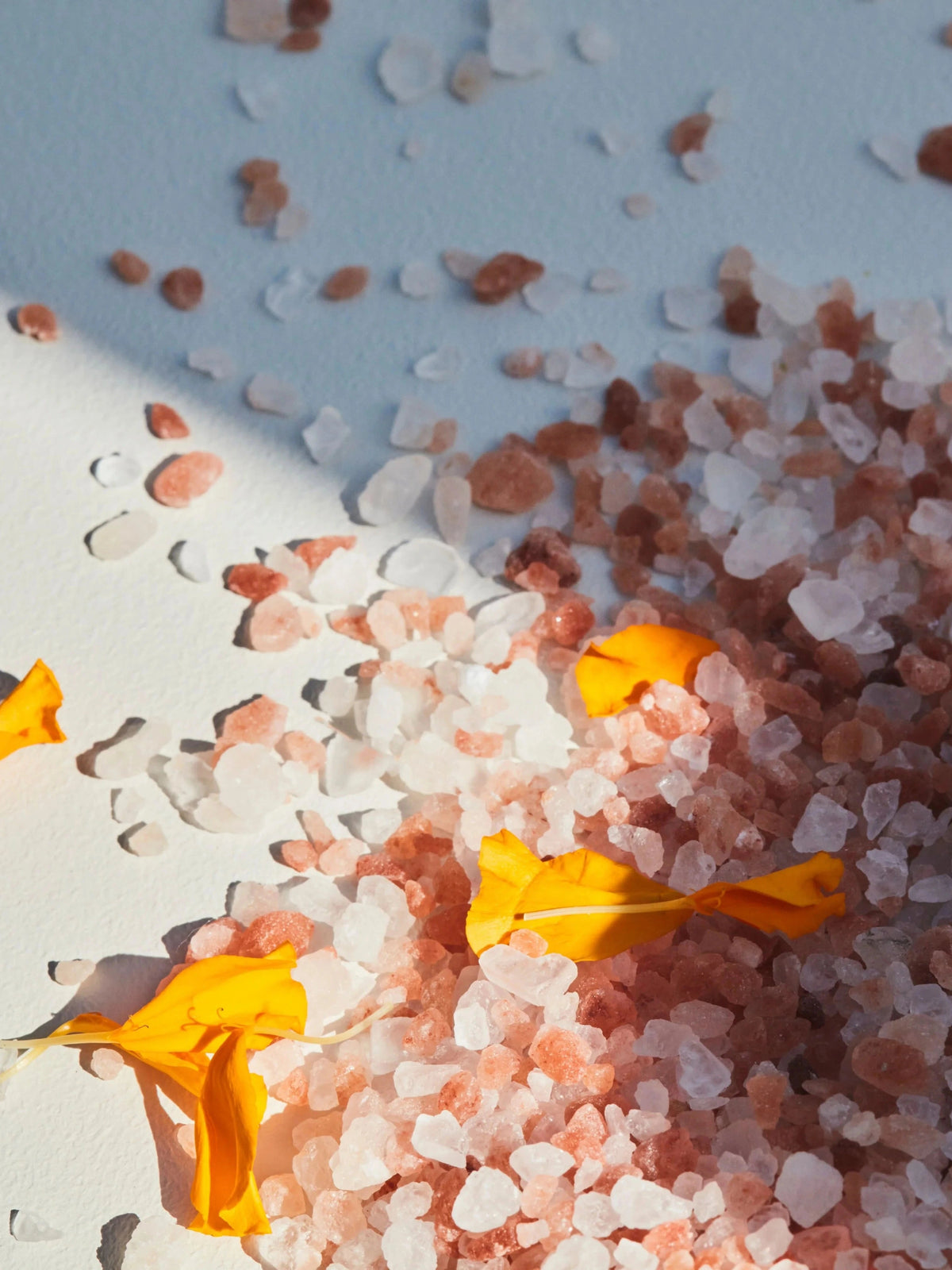 MAULI Post-Flight Recovery Himalayan Bath Salts with Himalayan salt crystals and flowers