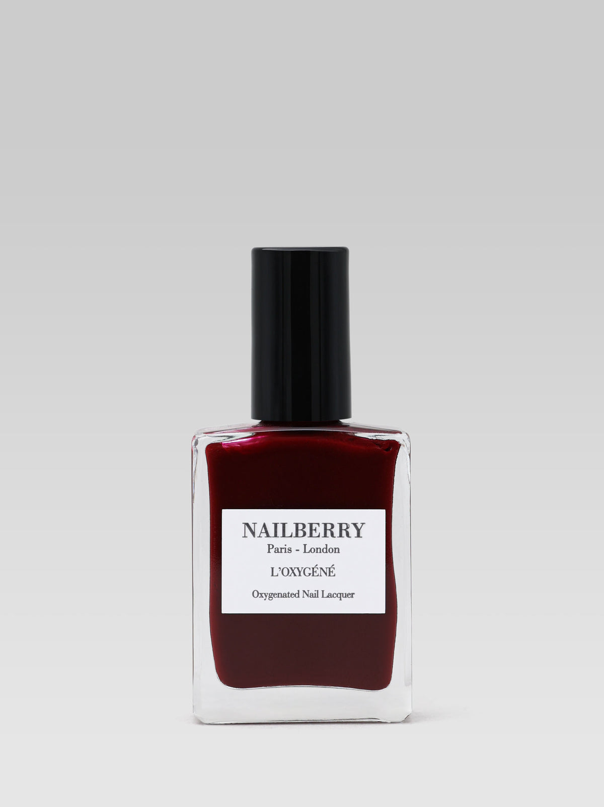 Nailberry L'Oxygéné Grateful dark red nail polish