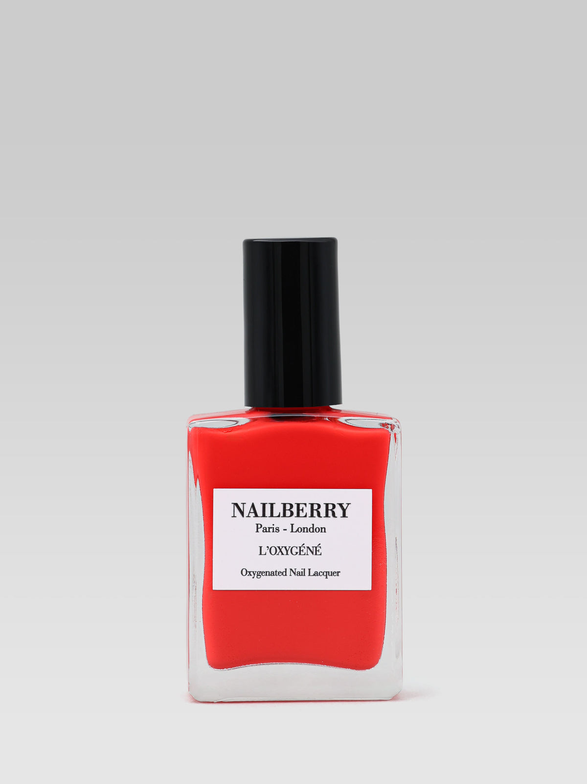 Nailberry L'Oxygéné Chérie Cherry red nail polish