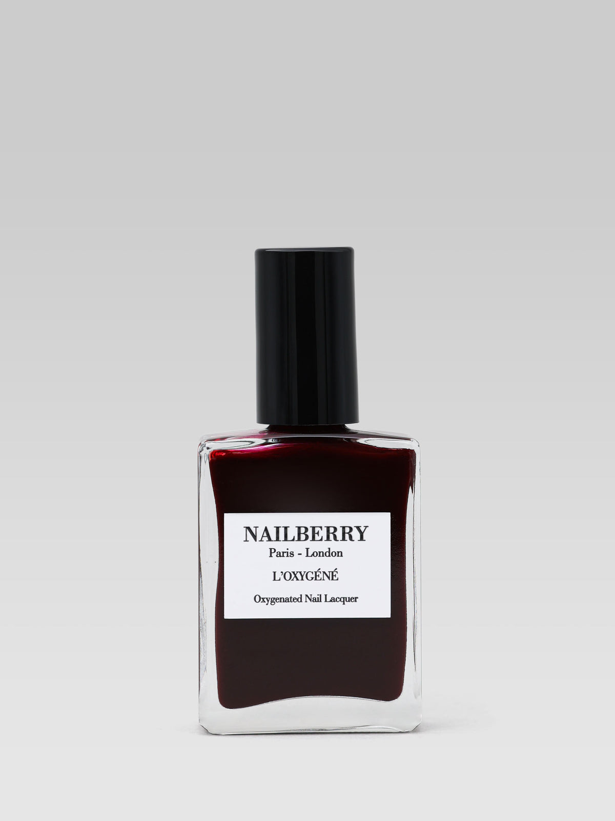 Nailberry L'Oxygéné Noirberry red nail polish