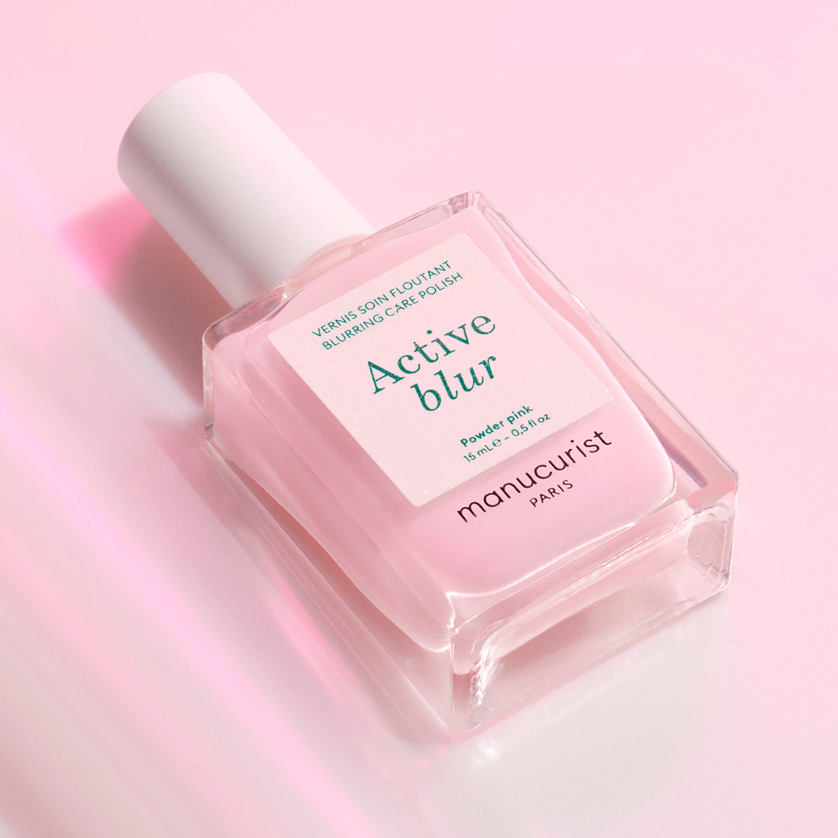 Manucurist Active Blur Powder Pink nail polish application
