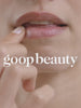 goop Nourishing Lip Repair Mask applied to dry lips