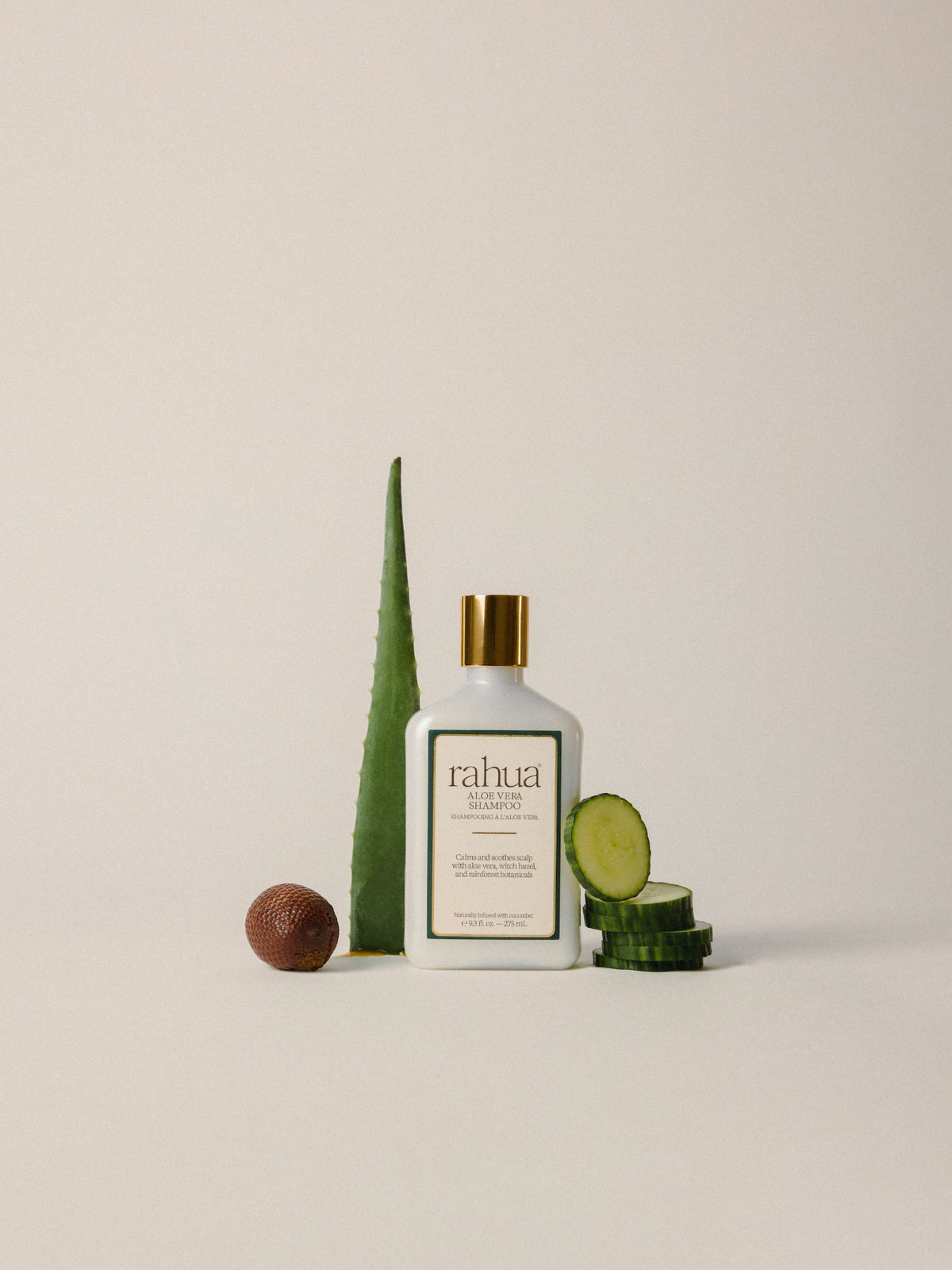 Rahua Aloe Vera Shampoo with aloe vera and cucumber for soothing hair care