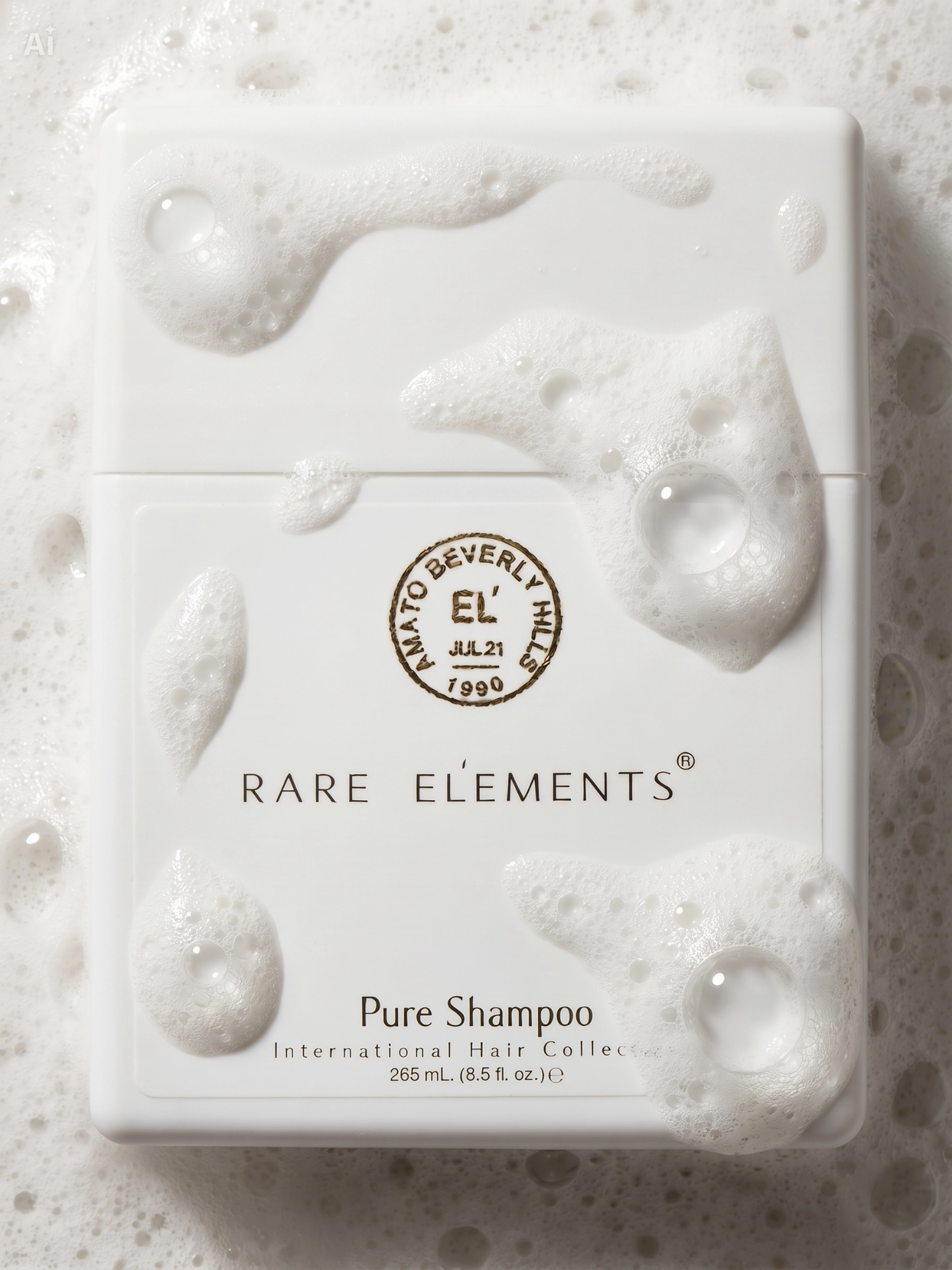 RARE ELEMENTS Pure Shampoo 250 ml with rich foam