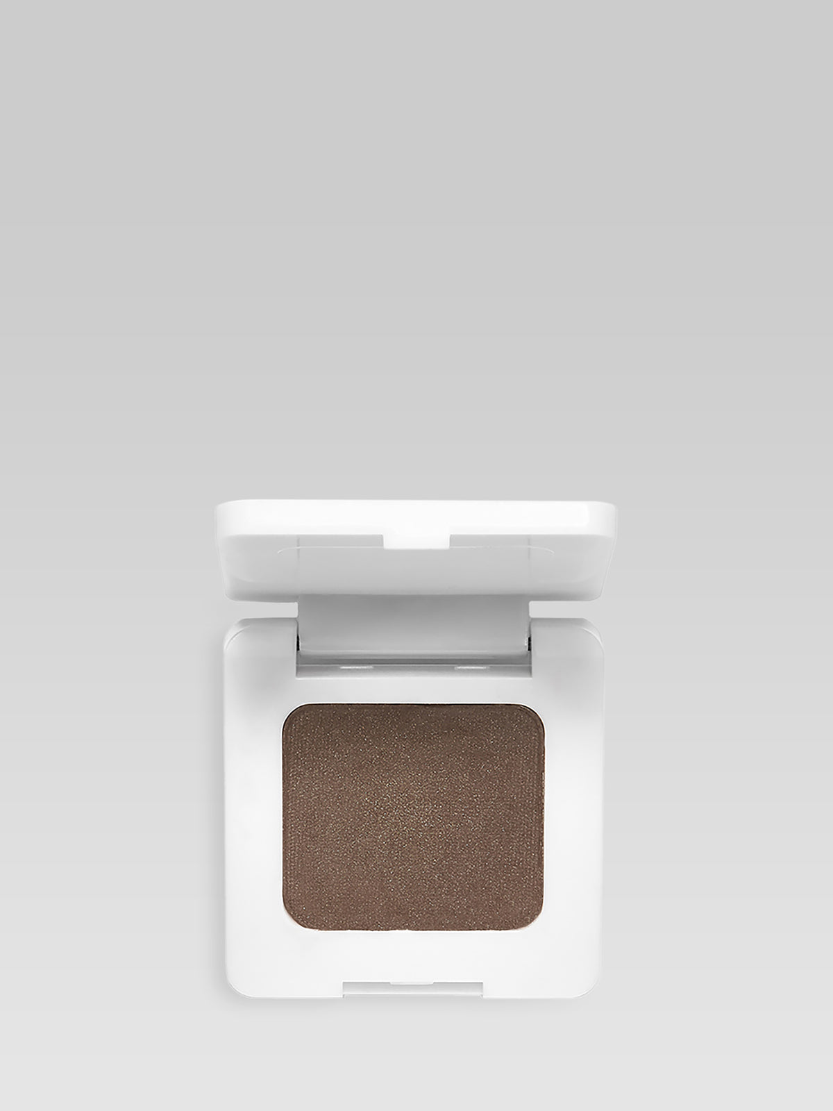 RMS Beauty Back2Brow Powder in Dark in an open white compact