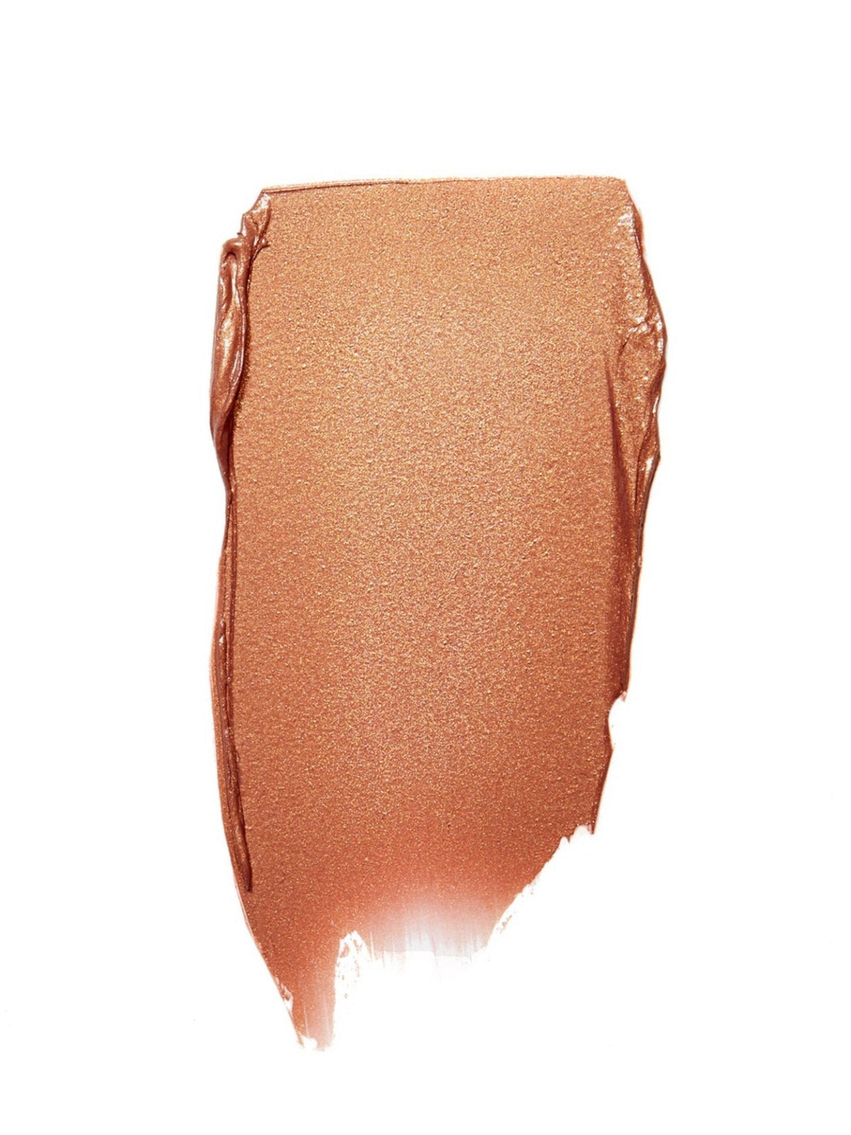 Swatch of RMS Beauty Buriti Cream Bronzer showing its warm, shimmery bronze shade