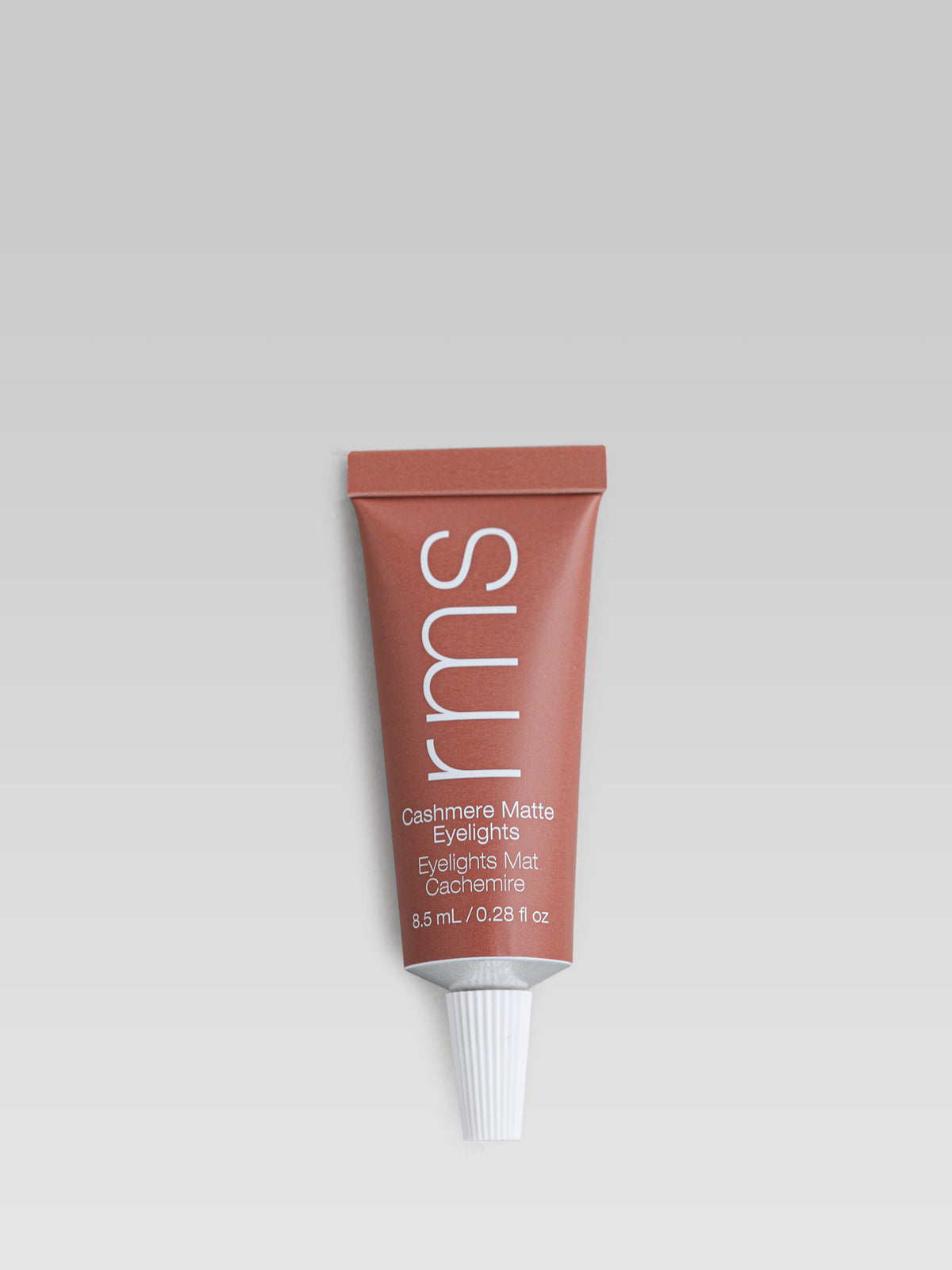 RMS Beauty Cashmere Matte Eyelights in Canyon Clay, matte cream eyeshadow in a warm terracotta shade