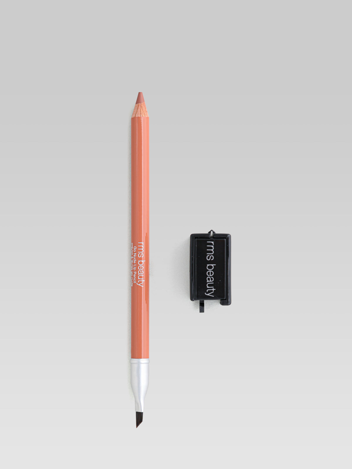 RMS Beauty Go Nude Lip Pencil in Daytime Nude with matching sharpener