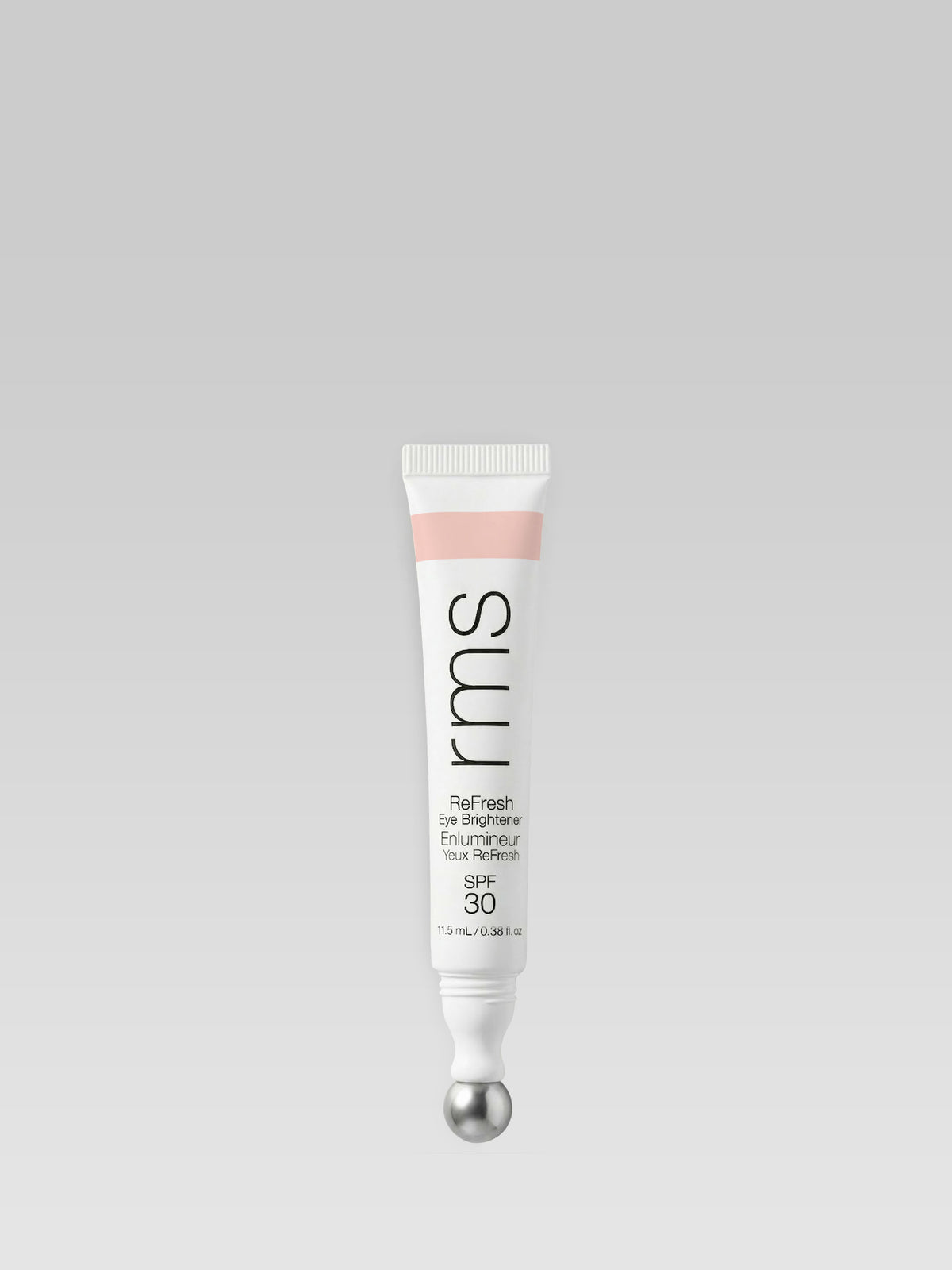RMS BEAUTY ReFresh Eye Brightener SPF 30 + Correcting Tint in Adore with a cooling metal applicator