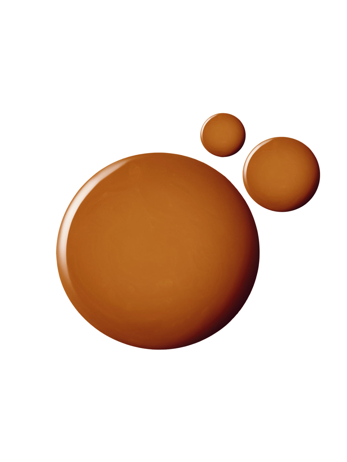 RMS Beauty SunCoverup Super Tint SPF 50 in Toffee, showing the rich warm brown shade in a creamy swatch on a white background