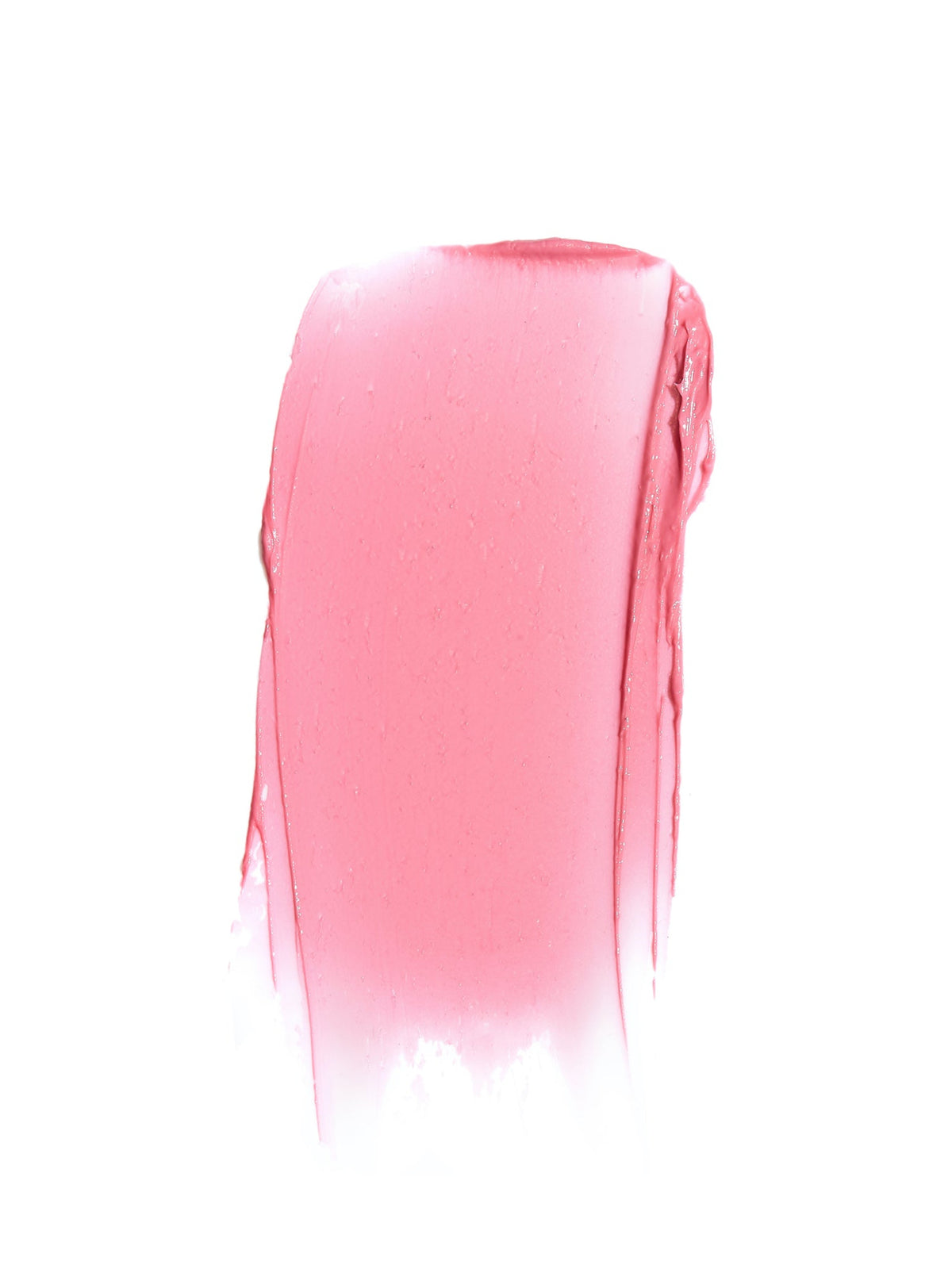 RMS Beauty Tinted Daily Lip Balm in Destiny Lane, close-up of a soft pink balm texture swatch on a white background