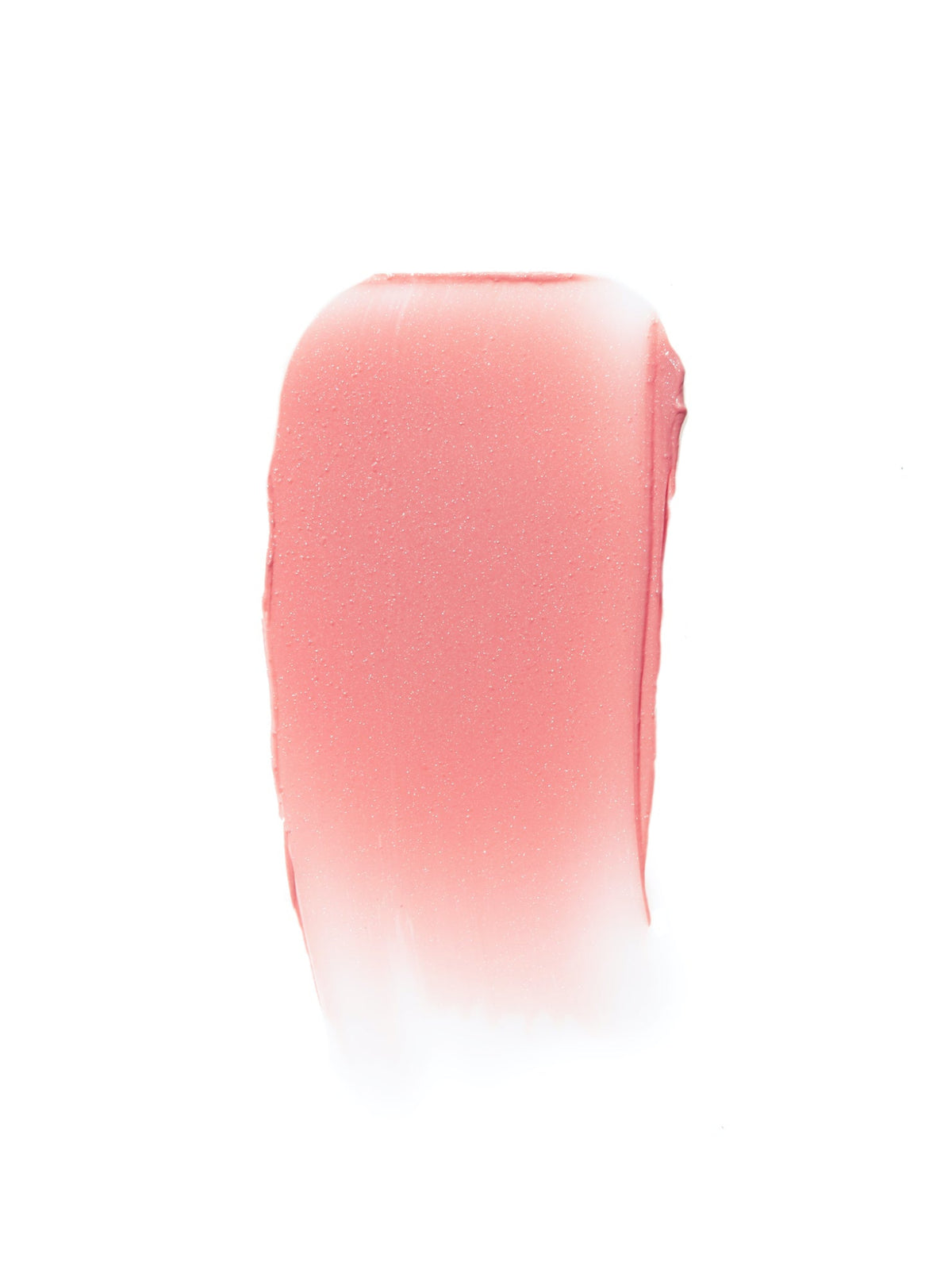 RMS Beauty Tinted Daily Lip Balm in Passion Lane, soft pink coral cream texture swatch on a white background