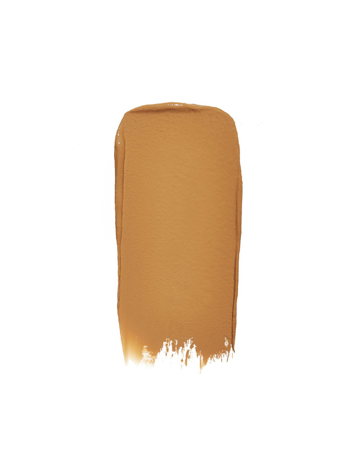 RMS Beauty UnCoverup Concealer in shade 55, showing a warm caramel-brown concealer swatch with a creamy texture on a white background