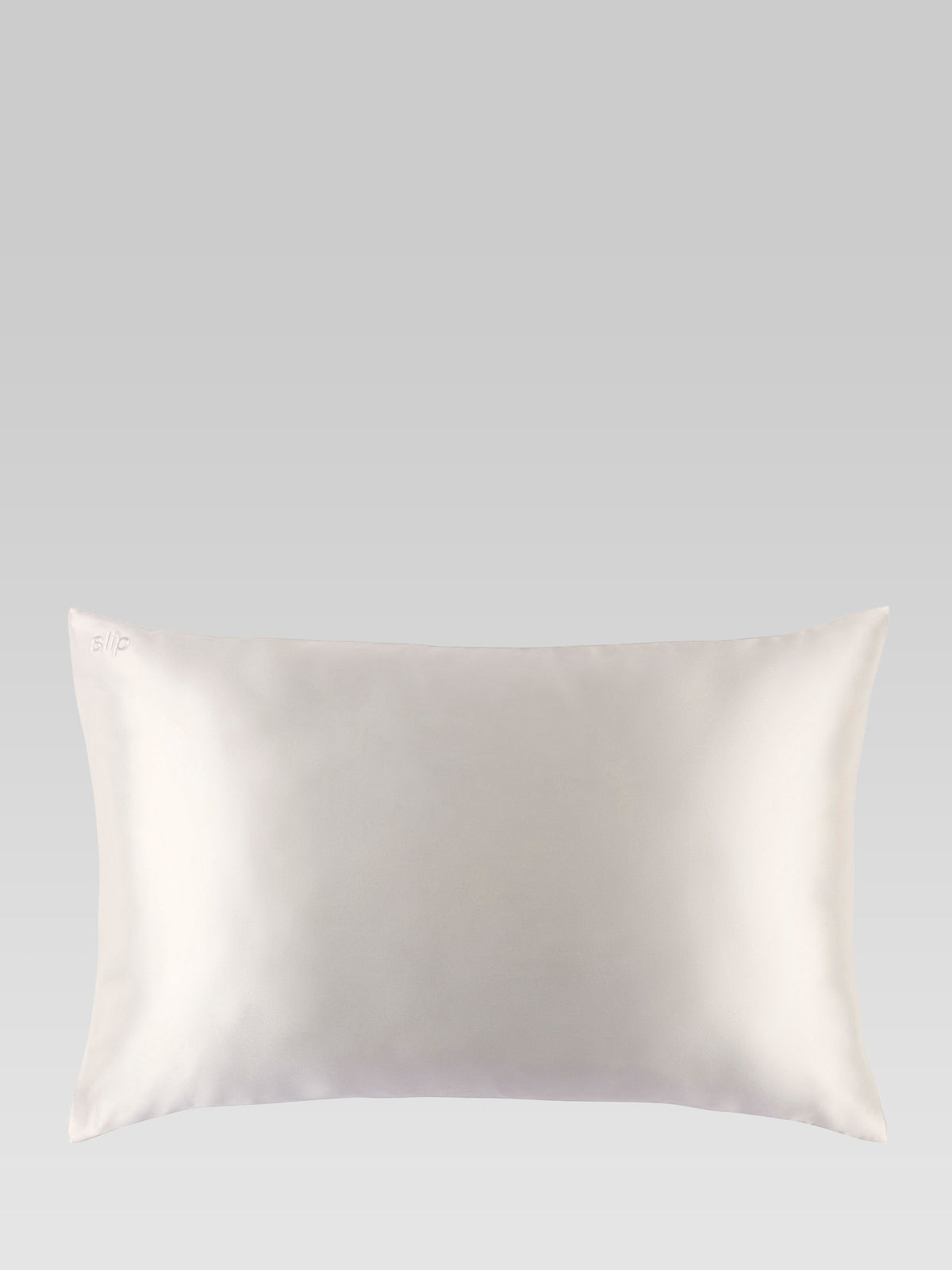SLIP Queen Zippered Pillowcase in White silk