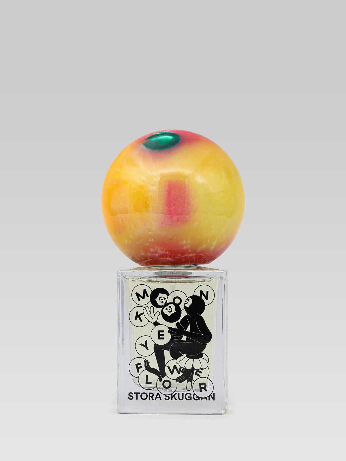 Stora Skuggan Moonflower Eau de Parfum bottle with apple-shaped cap