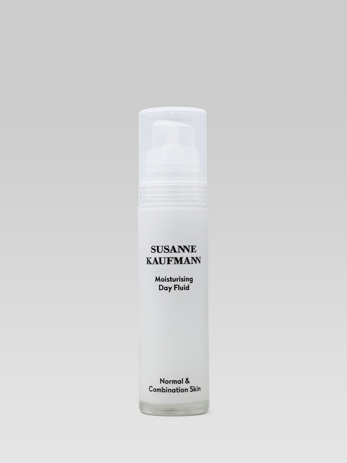Susanne Kaufmann Moisturising Day Fluid for normal and combination skin in a white pump bottle