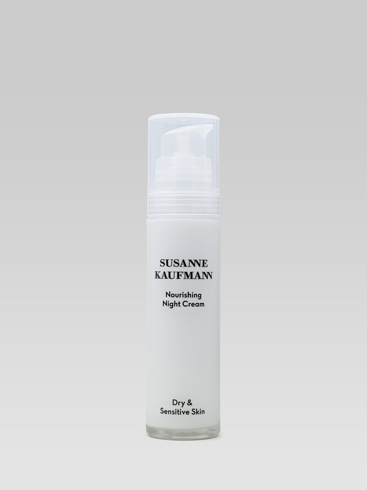 Susanne Kaufmann Nourishing Night Cream for dry and sensitive skin in a white 50 ml pump bottle