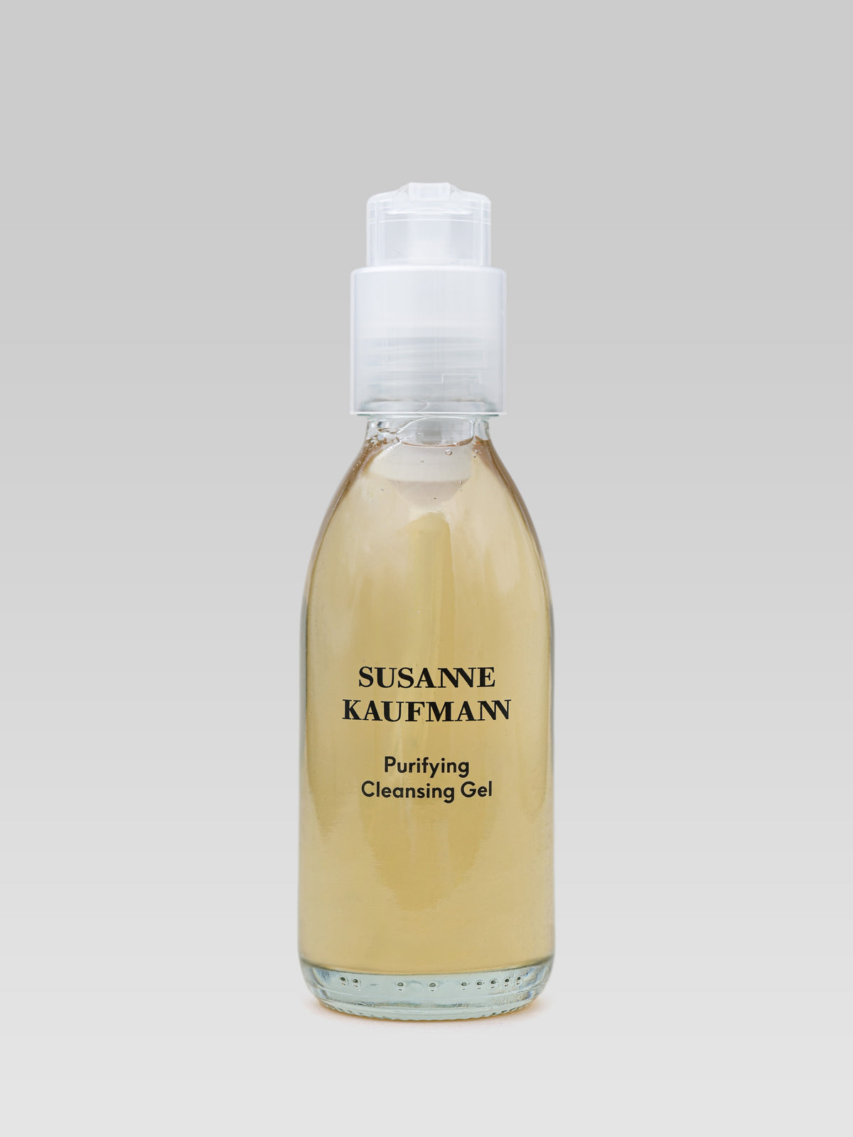 Susanne Kaufmann Purifying Cleansing Gel in a transparent bottle with a white pump