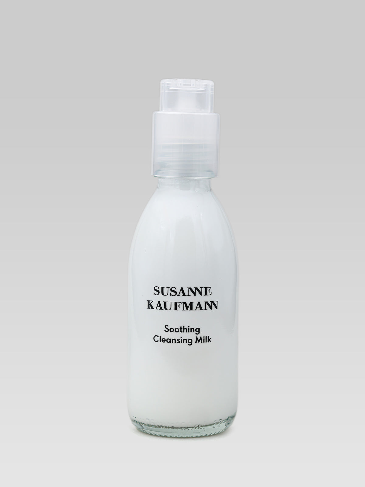 SUSANNE KAUFMANN Soothing Cleansing Milk in a white bottle with pump dispenser