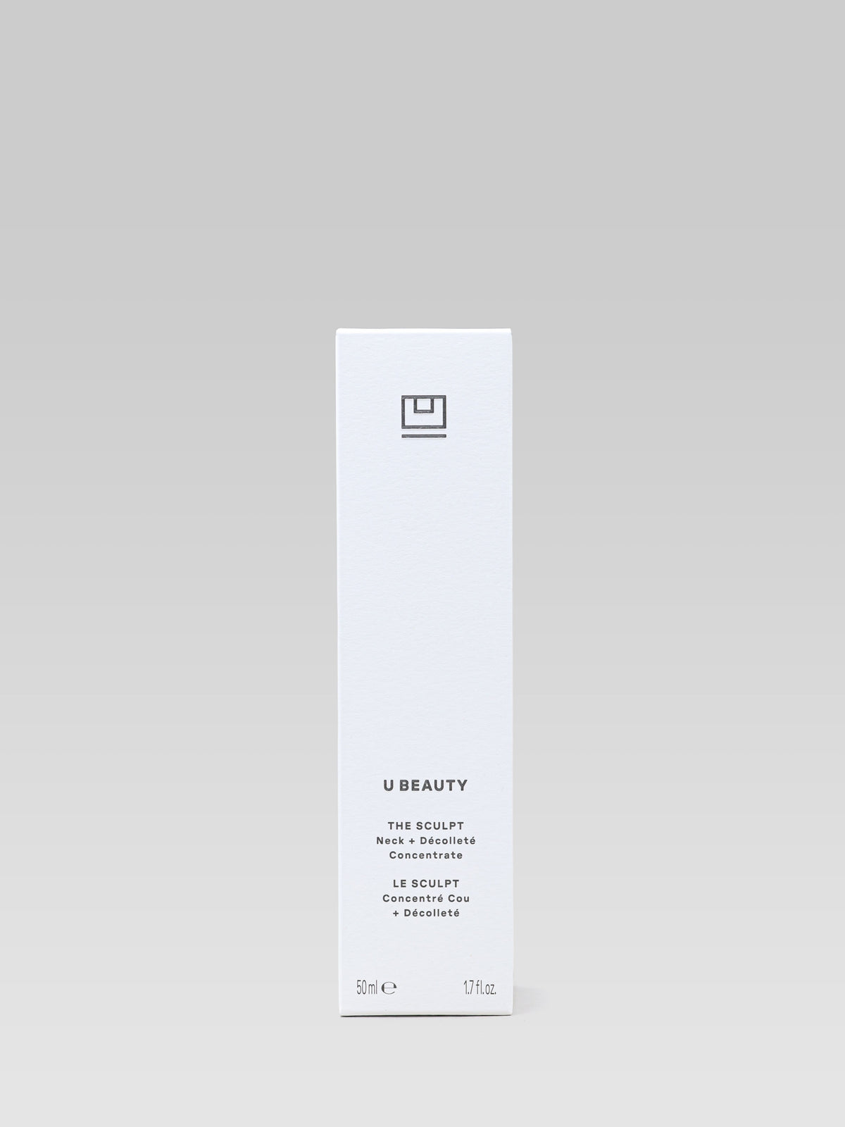U Beauty The Sculpt Neck + Décolleté Concentrate 50ml packaging