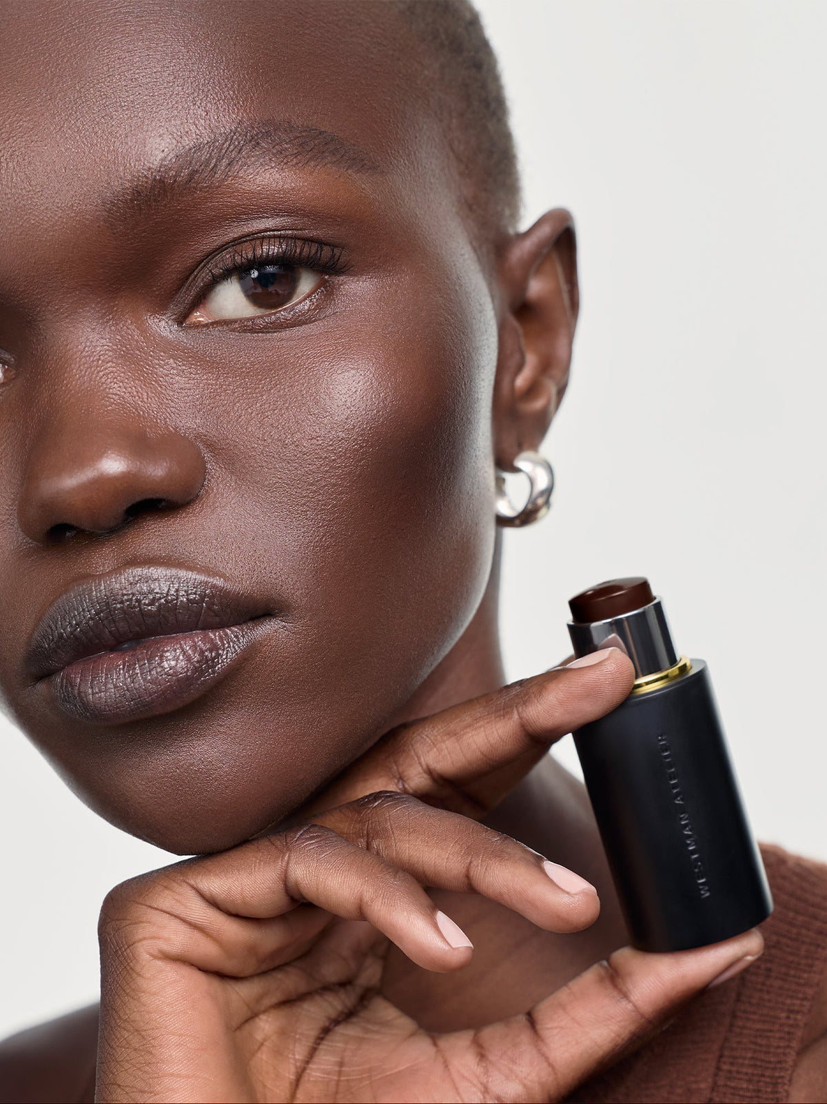 WESTMAN ATELIER Face Trace Contour Stick in Kola on model