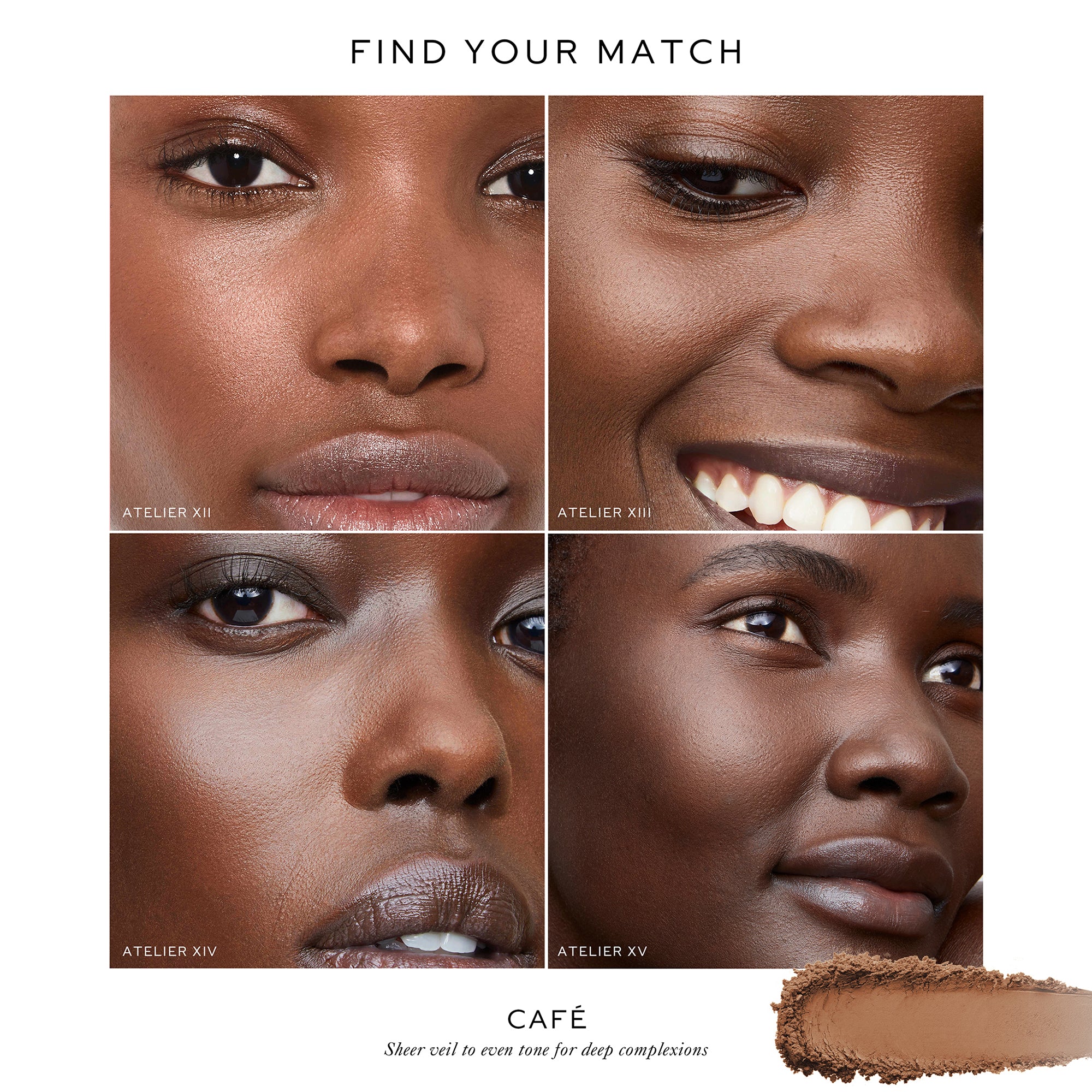 Westman Atelier Vital Pressed Skincare Face Powder in Café shade guide