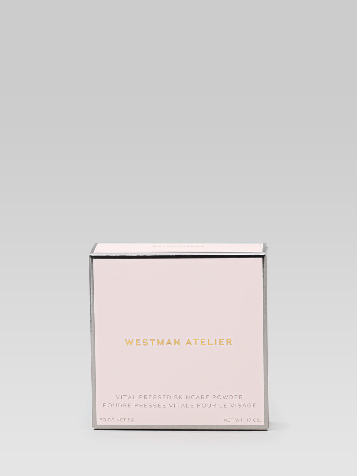 Westman Atelier Vital Pressed Skincare Face Powder in Pink Bubble packaging