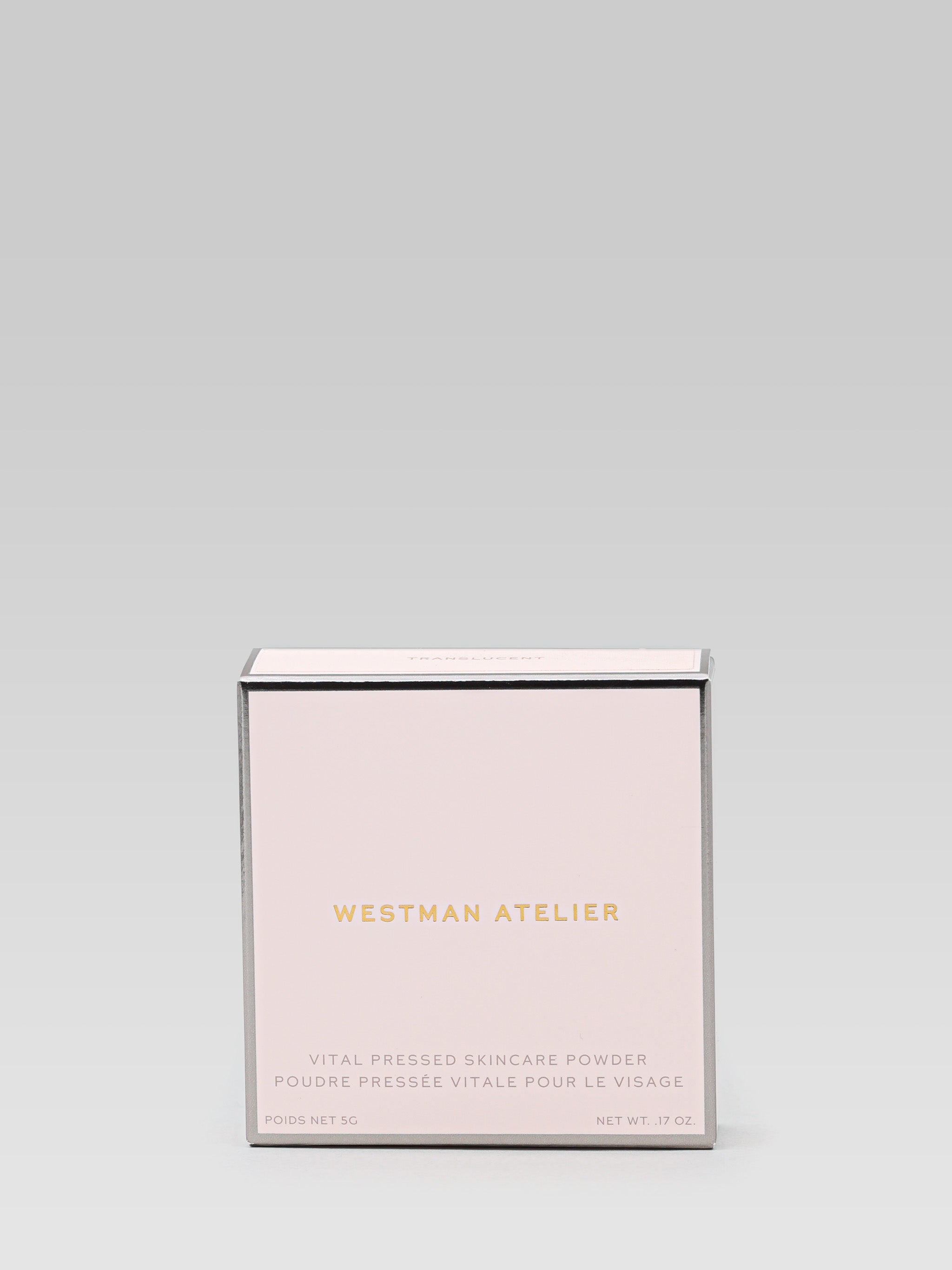 Westman Atelier Vital Pressed Skincare Face Powder in Translucent packaging
